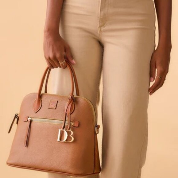 Dooney & Bourke Pebble Grain LARGE Domed Satchel/Shoulder Bag/Crossbody Bag - Picture 12 of 15